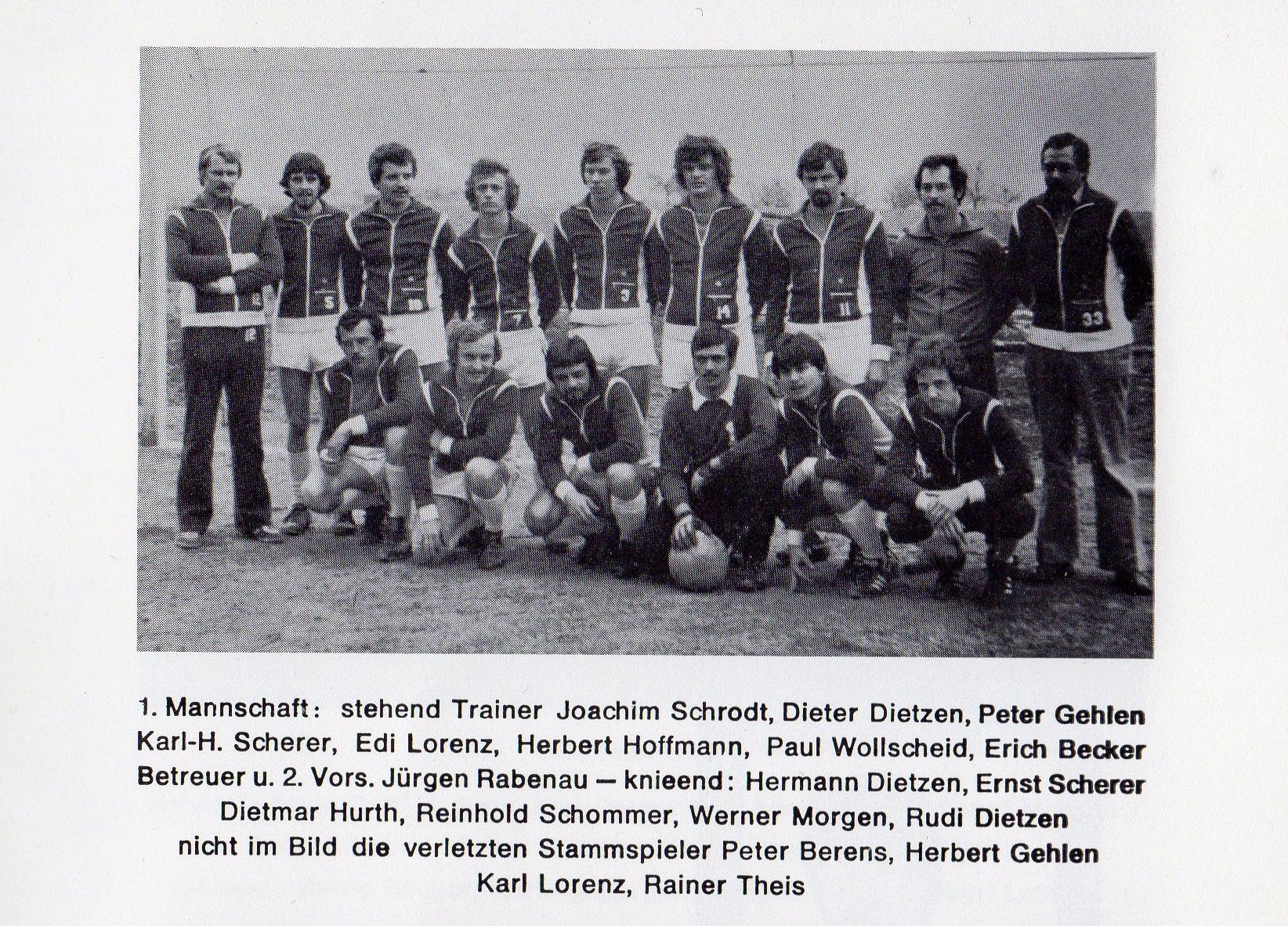 Mannschaft 1978